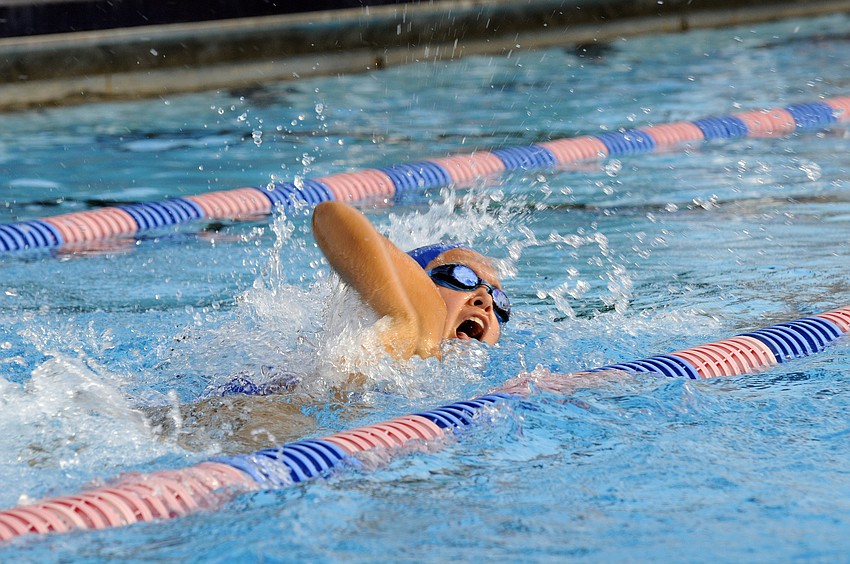 Sarasota Christianâ€™s Marina Alberici swam the 50- and 100-yard freestyles for the Blazers.