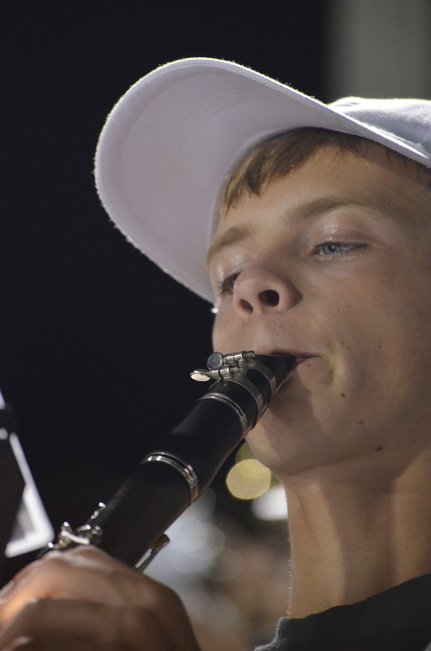 Brad Herring, 14, plays Thrift Shop by Macklemore on the clarinet.