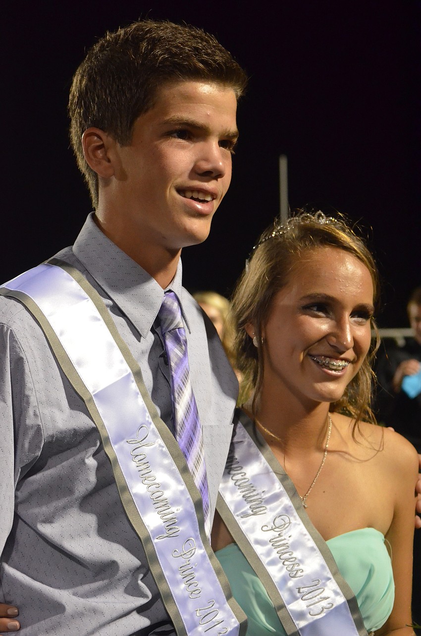 Freshmen prince and princess Nate Strawderman and Katie Stincer