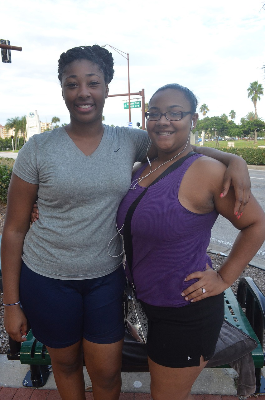 Y Achievers Danielle Flutcher, 15, and Jazmin Butler, 16