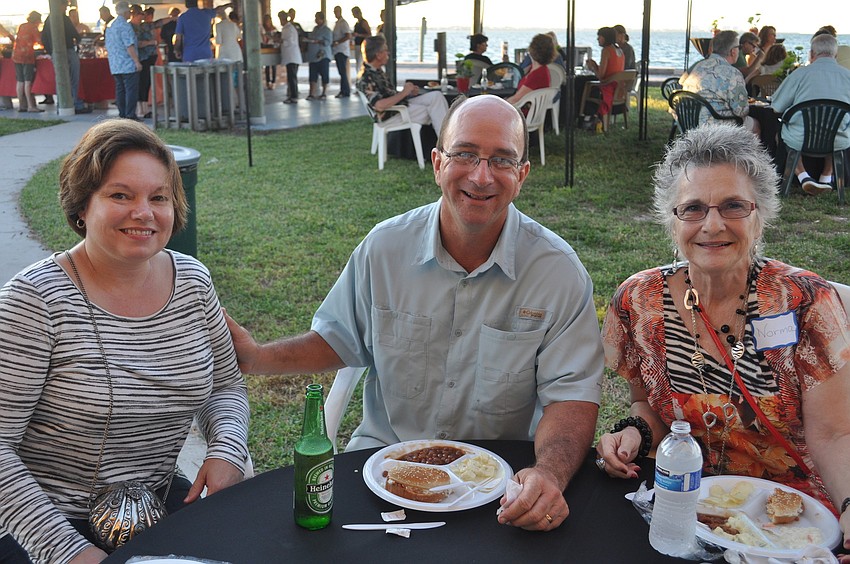Pam and Gavin Darbyshire with Norma Holman