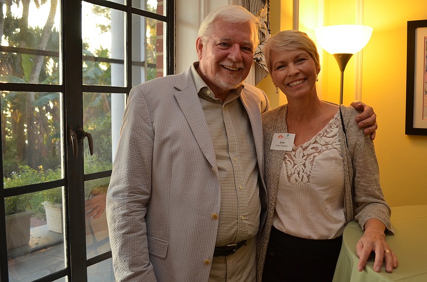 The publishers of â€˜A Land Remembered,â€™ David and June Cussen.