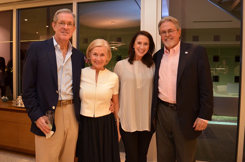 Dr. John and Patty Quirk with Mary Kenealy-Barbetta and Commissioner Joe Barbetta