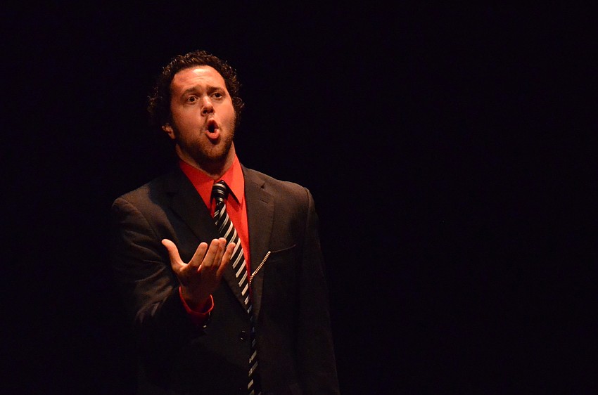Sarasota Opera's John Jergens performs a preview of 