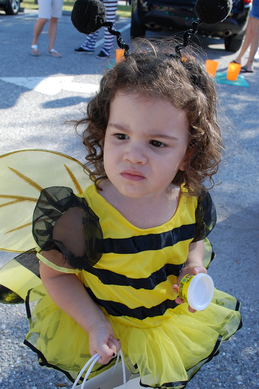 Olivia Goodin buzzed from one candy stop to the next.