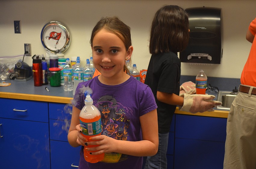 McKenzie Rouse with her Kool-Aid creation