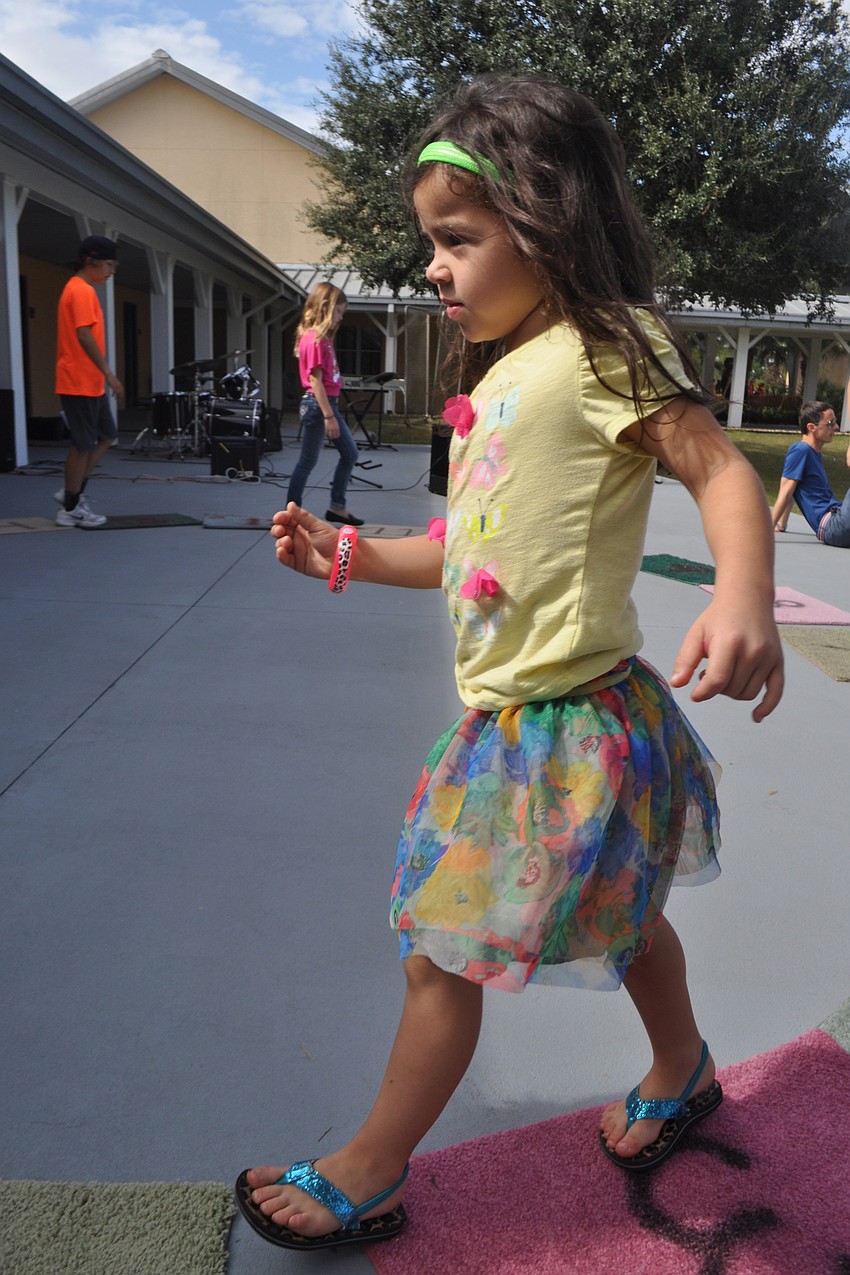 Madi Grace Robinson played the cake walk.