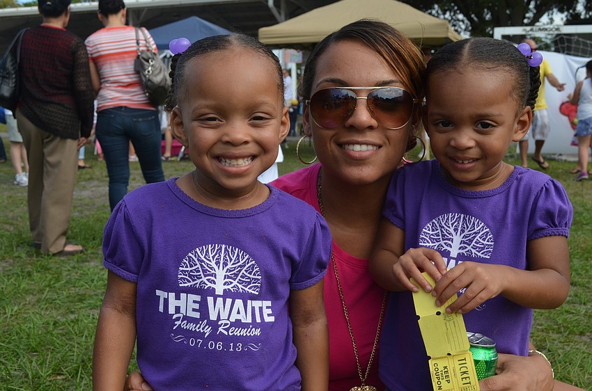 Nasstasia Mitchel with Azaria and Alana Neal