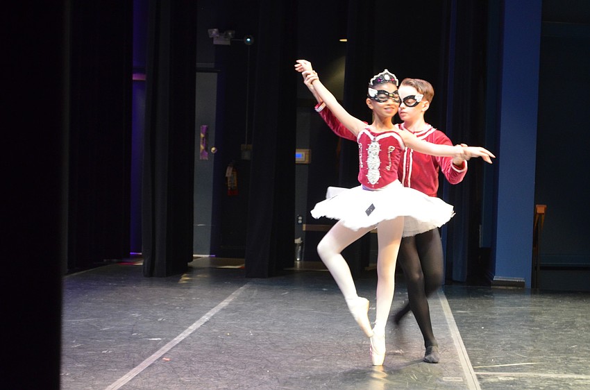 Olivia Ratner and Eddie Duffy perform Satanella Pas de Deux