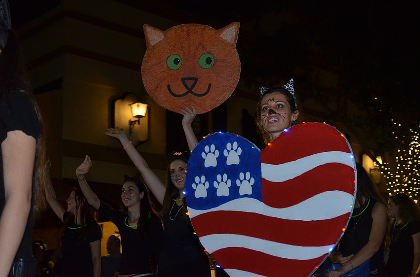 Cat Depotâ€™s float included volunteers dressed as cats