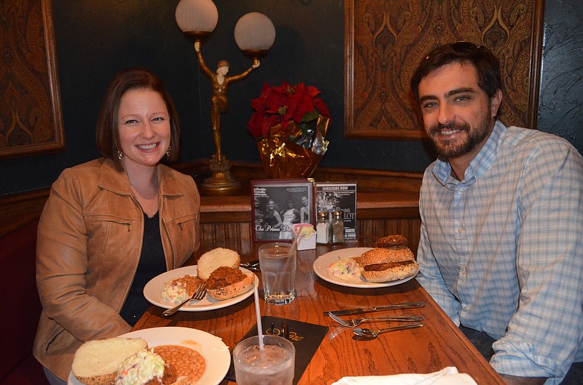 New member Marie Bowman sits with Ricky Perrone