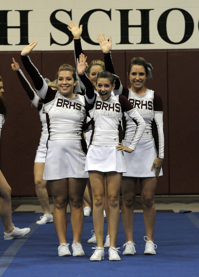 The Braden River High varsity cheerleading squad finished second in this yearâ€™s extra large varsity division.