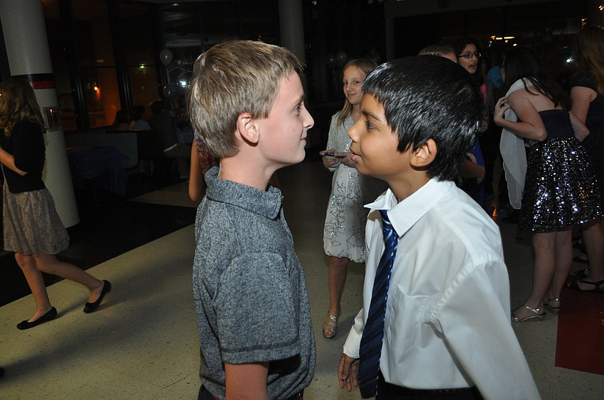 Aaron Patmor and Justin Feroz invented a staring dance.