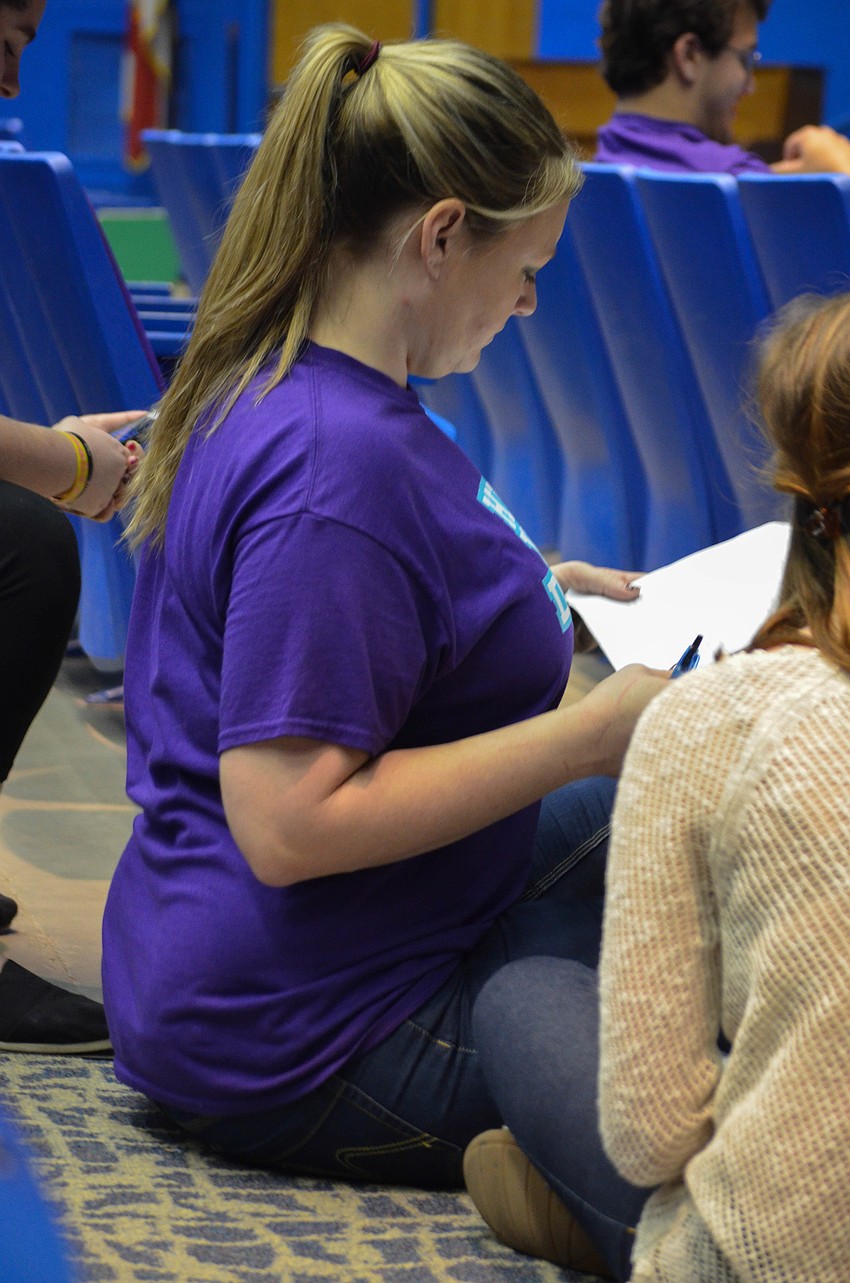 Drama Club advisor Robin Melton