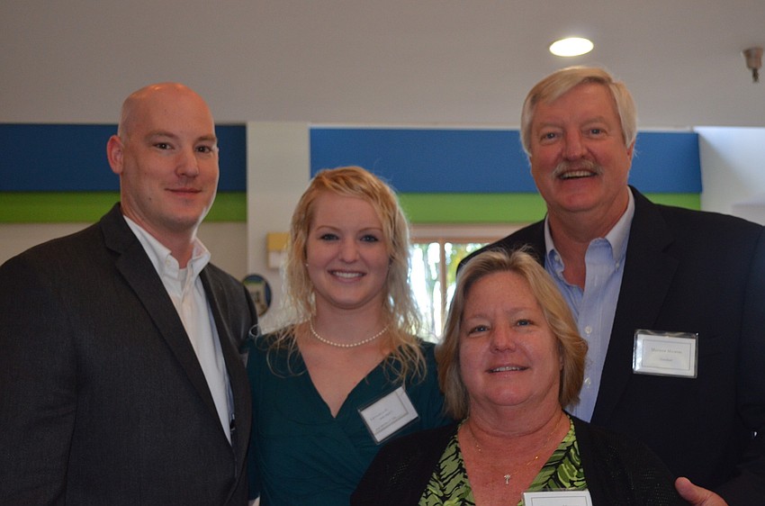 Robert Caplinger with Katherine, Matthew and Elzabeth Meibers