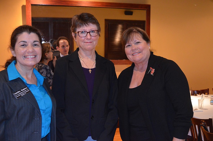 Lourdes Ramirez, Carol Daunt and Cindy Mercurio