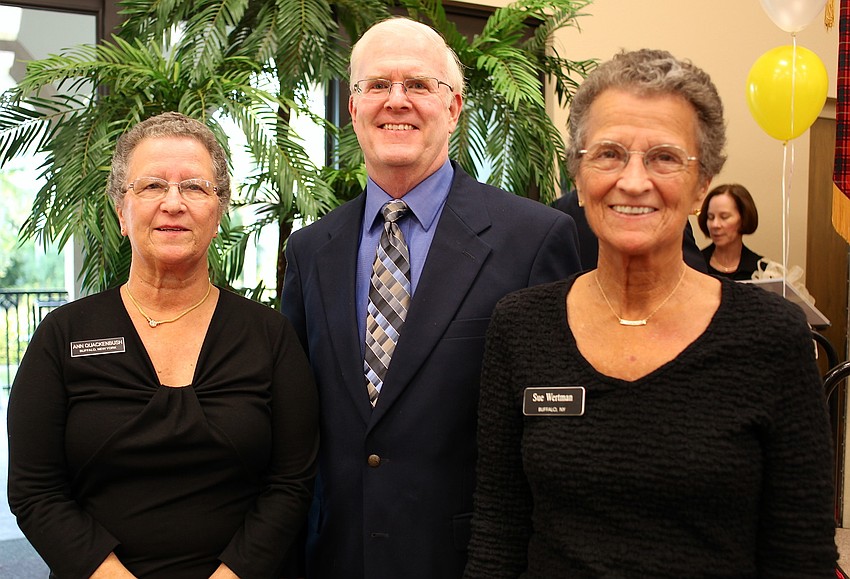 Ann Quackenbush, the Rev. Graham Hart and Sue Wertman