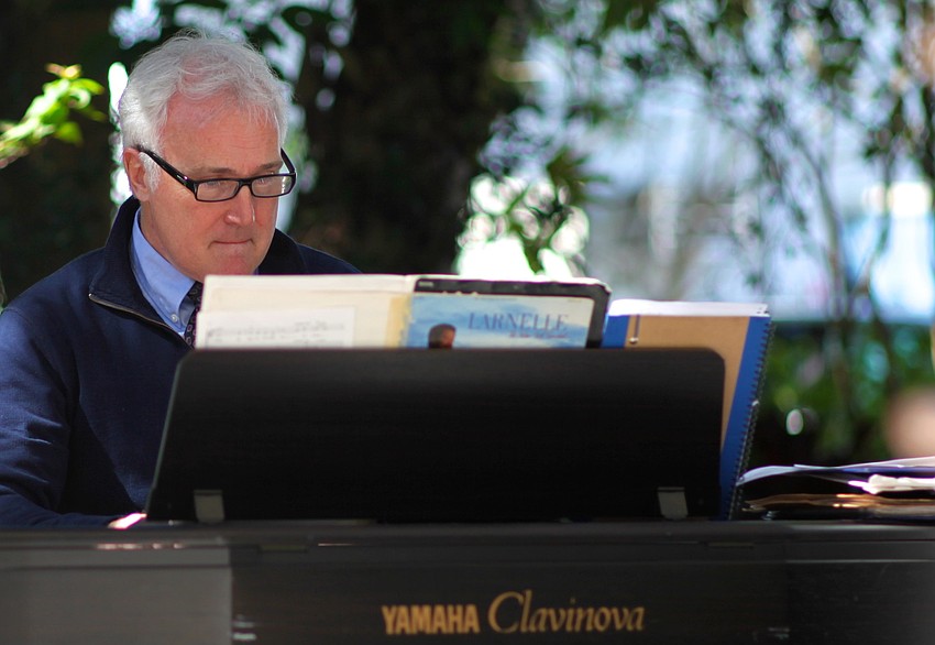 Eric Alderfer provided the music during the dedication and spoke of his time working with the late Reverend. â€œJim Marsh was all love,â€ said Alderfer.