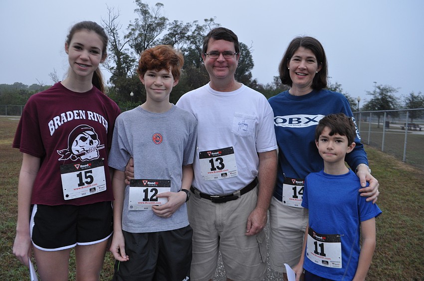 Braden River freshman Emma King receives support from her family â€” Matthew, Joe, Sara and Will.