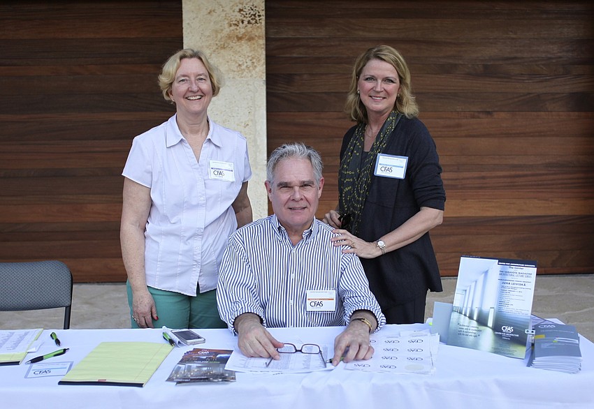 Renea Glendinning, Wilson Stiles and Cindy Peterson of the Center For Architecture Sarasota.