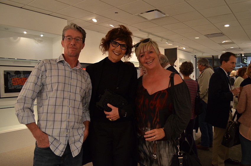 Steve Thompson, Barbara Banks and Jane Bennett at Allyn Gallup Contemporary Art