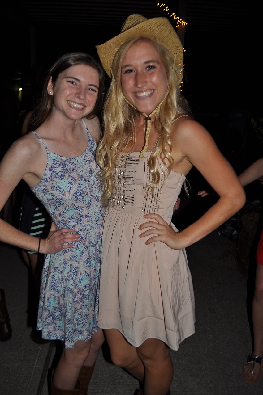 Katie Wray and Michelle Last hit the dance floor.