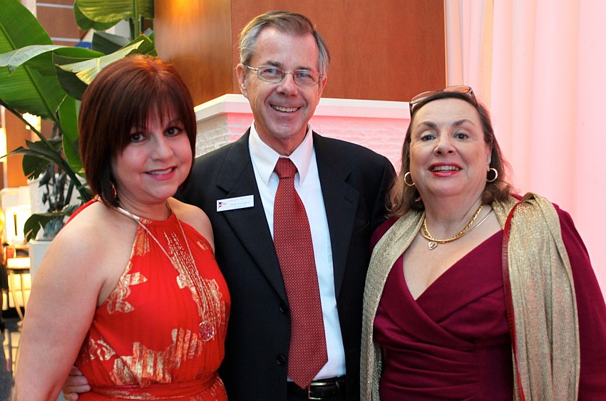 Lynette Salheiser with Commodore Pete and Maddie Kujwaski