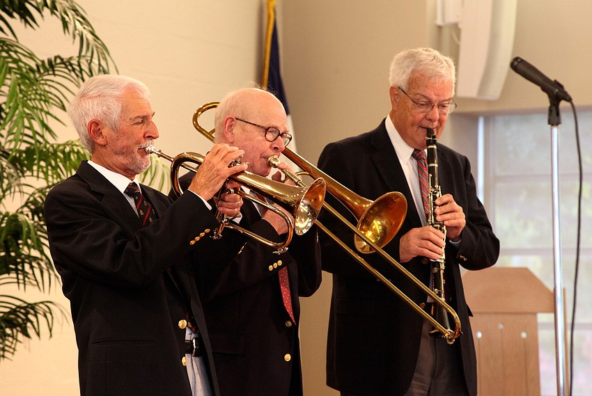 Jim Martin on flugelhorn is joined by Dick Hamilton on trombone and Tony Swain on clarinet.