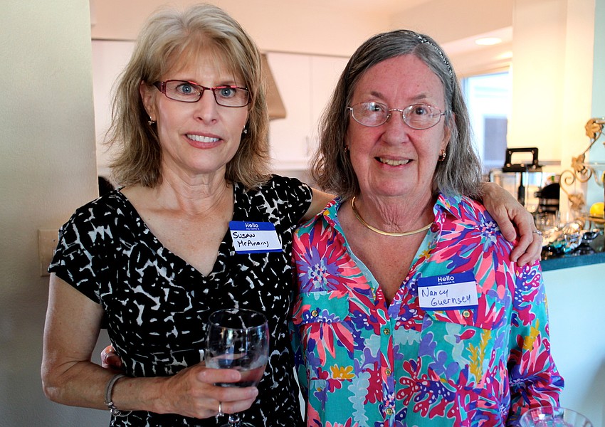 Country Club Shores III President Susan McAnany and Hostess Nancy Guernsey