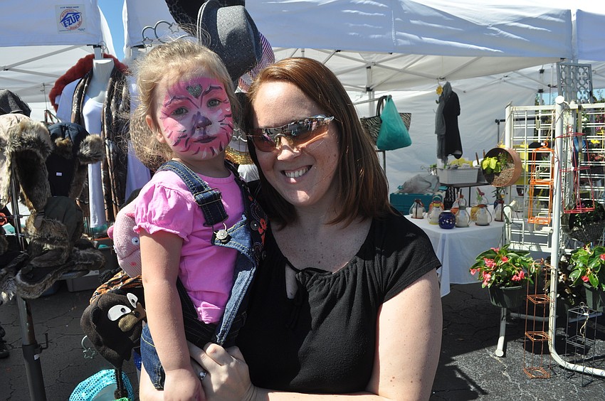 Kellie Gearon, with her daughter, Samantha, 3, attended the festival for the first time.