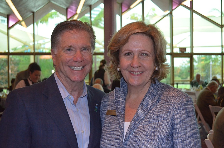 Lecture sponsors Rosemary and Lou Oberndorf