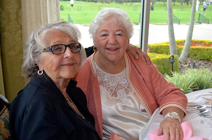 Gal pals â€” M.J. Smartley and Gloria Mazza.