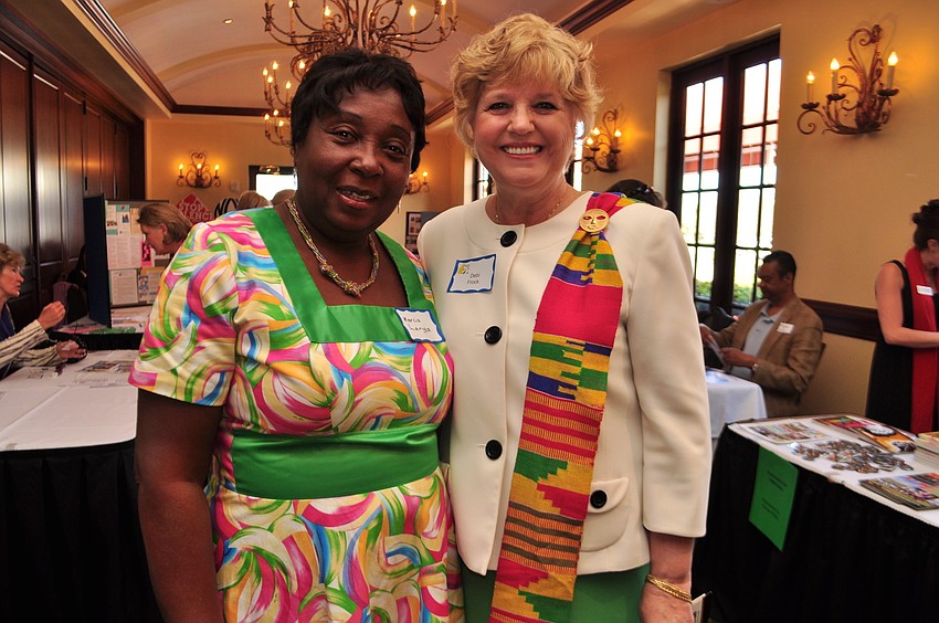 Â Mercia Laryea with Debi Frock