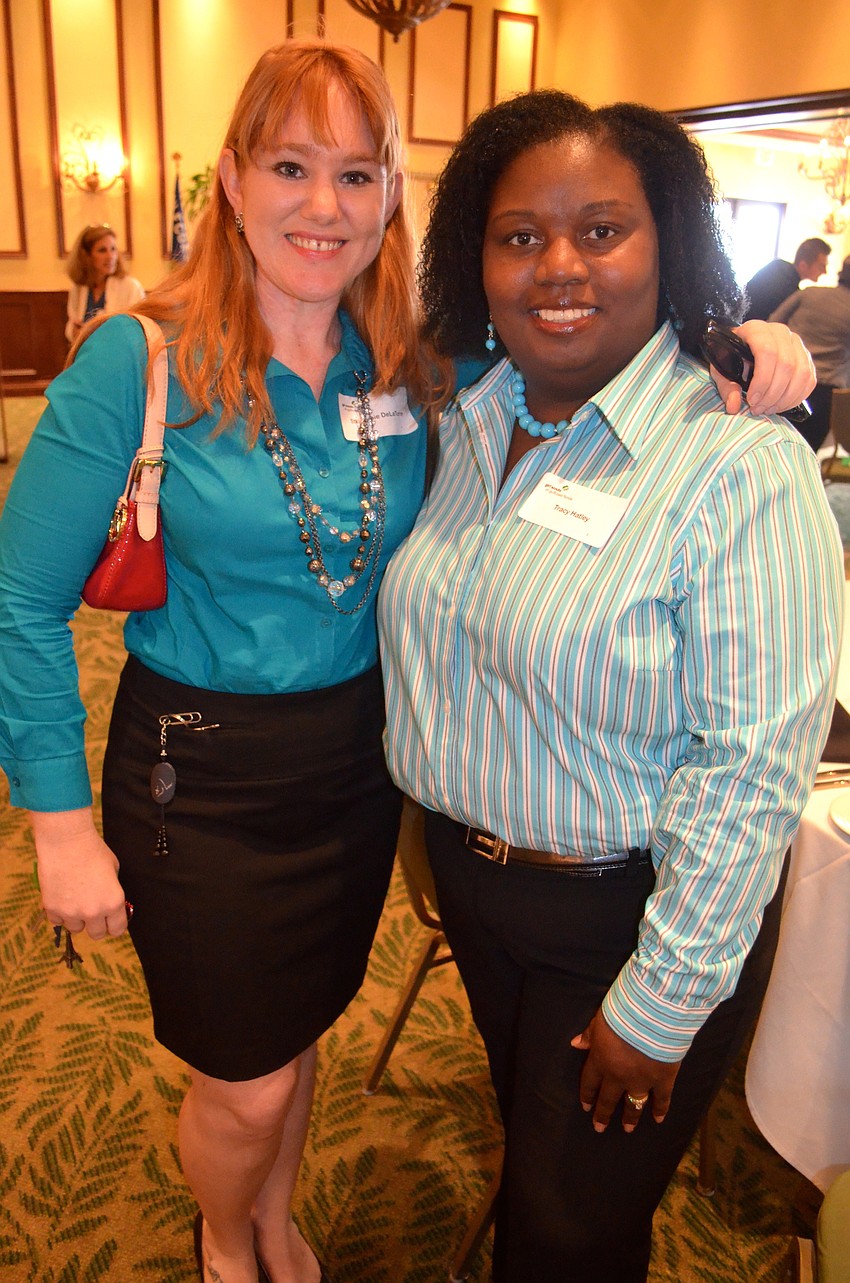 Publix representatives Sara Wilson and Tracy Hatley support the Girl Scouts.