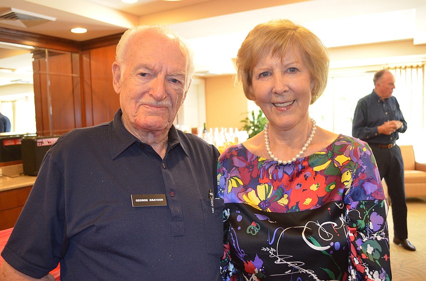 Guest speaker George Graydon with Louise Spellman