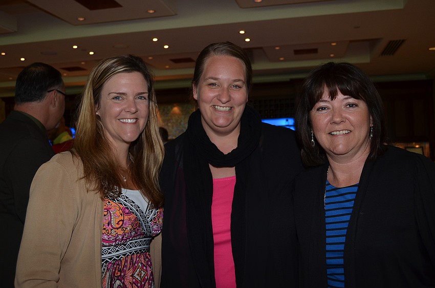 Amy Archer, Glenallen Elementary School's Teacher of the Year Becky Shipley and Kelly Sanchez