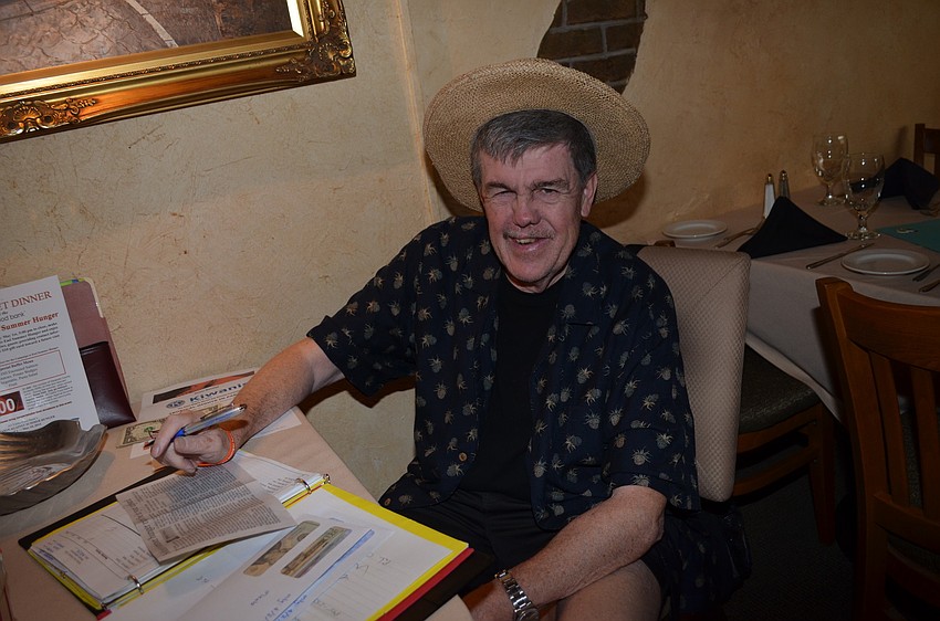 Doug Griffin greets guests.