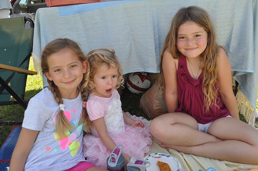 Natalie and Kamila Rencher with Natasha Tanner