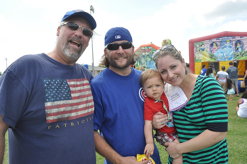 Bill Harbarth with Rob, Ryker, 1, and Ashlee Wagner