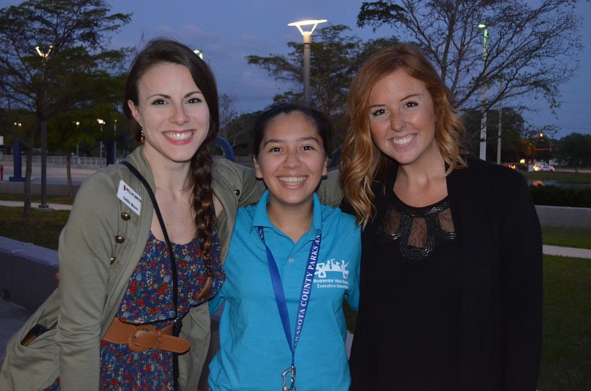 Caitlin Moore, Erica Tenorio and Kaitlyn Johnston