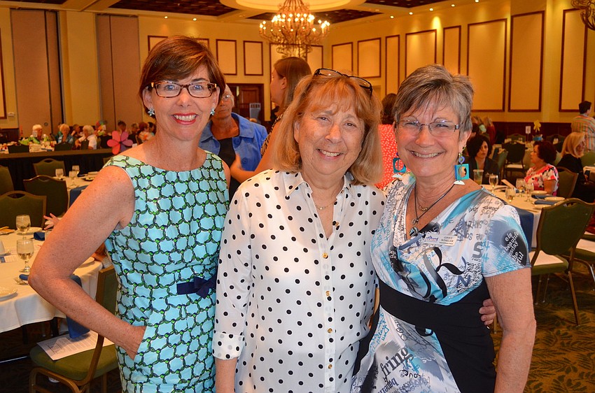 Noreen Delaney, Lori Lalin and Ginny Winkler show their fashion sense.