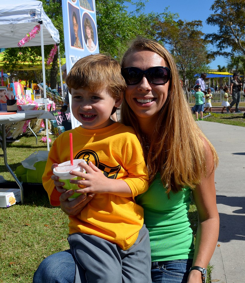 Amanda Johnson and her son, Max