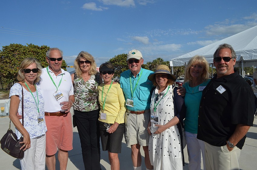 Sandspur Lane residents Mimmy and Don Carlson, Ollie McDonough, Betsy and Jack Dale, Amy Ernst and Julie and Andy DeRice