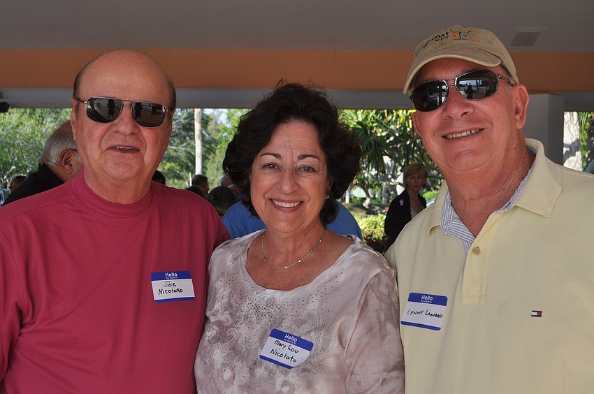 Joe and Mary Lou Nicolato with Lenny Landau