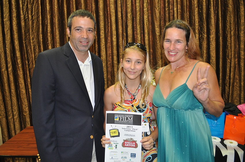 Allie Elhage, Elle Cohen and KC Jones, a Venice native and first place winner in unscripted