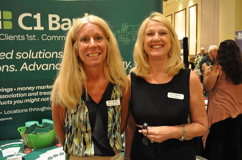 Mary Beth Fincher and Sue Abbott of C1 Bank