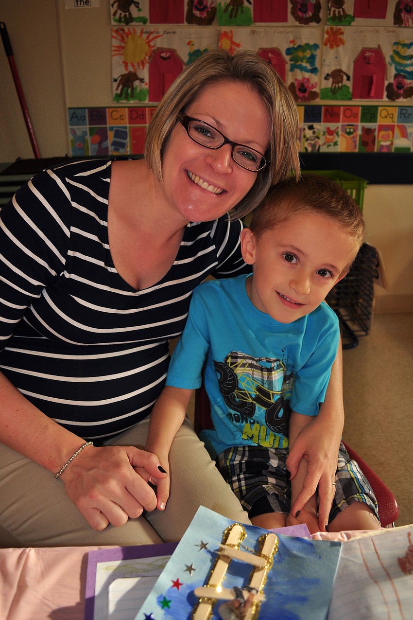 Bethany Carr with her son, Austin, 5