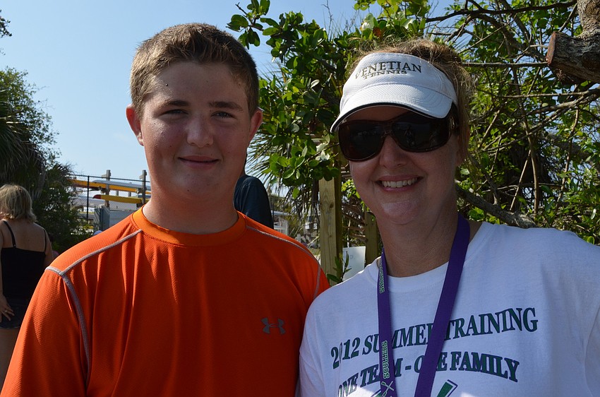 Kristopher Schumann and his mom Wendy Menzel
