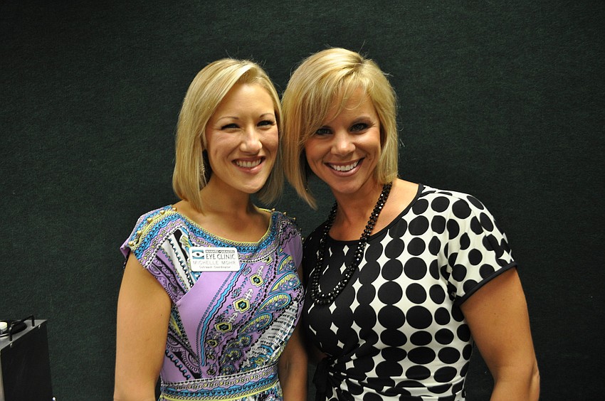 Michelle Mohr of Manatee Sarasota Eye Clinic and Kristi Bracewell, the executive briefing speaker