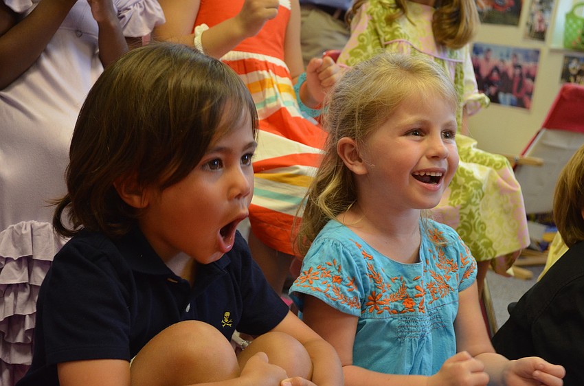 Charlie Rasool and Hayden Cappaccione chant, â€œdance party, dance partyâ€ before running outside to play and dance.